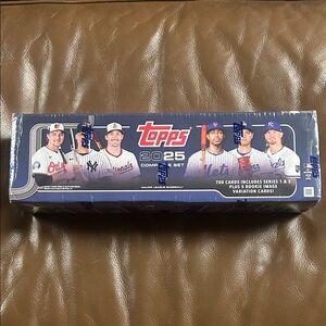 Topps 2025 Baseball Card Box - Blue and Red
